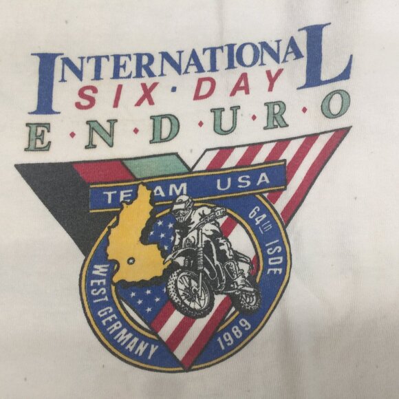 1989 ISDE 6 Days West Germany  Team USA T-Shirt - Picture 5 of 9